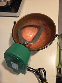 Paiolo rame elettrico polenta