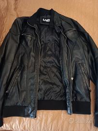 giubbotto similpelle uomo 