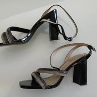 scarpe aperte con tacco nuove