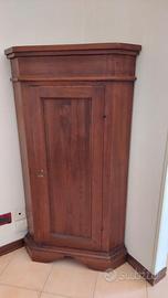 Angoliera in legno massello stile classico