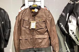 Giacca pelle moto DUCATI SCRAMBLER DARK BROWN 46