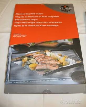 Griglia per carne pesce e verdure cm 35x31x6 NUOVA