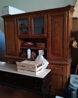 mobile credenza in legno massello di castagno 