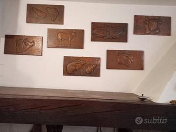 Lastre di rame lavorate