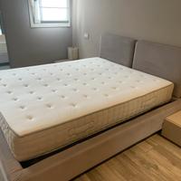 Letto matrimoniale contenitore con materasso