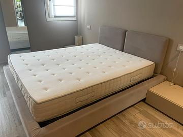Letto matrimoniale contenitore con materasso