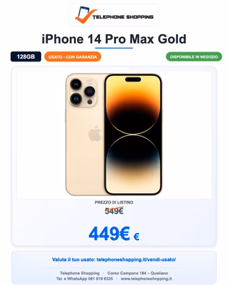 Apple iPhone 14 Pro Max 128GB Gold