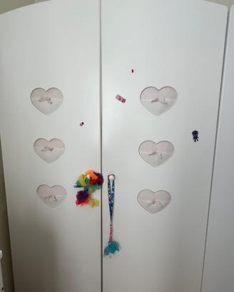 ARMADIO NANAN PUCCIO CUORE ROSA