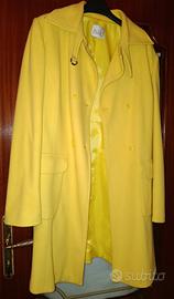 cappotto giallo donna tg 46 zuiki lana