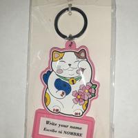 1 Portachiavi Gatto maneki neko key ring lucky cat