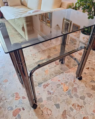 tavolino porta TV e  stereo vintage