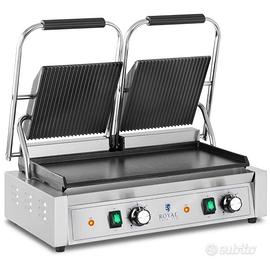 Piastra elettrica per panini doppia