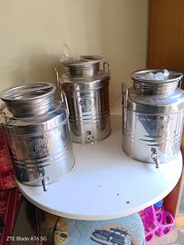 contenitore olio belvivere acciaio inox 18-10