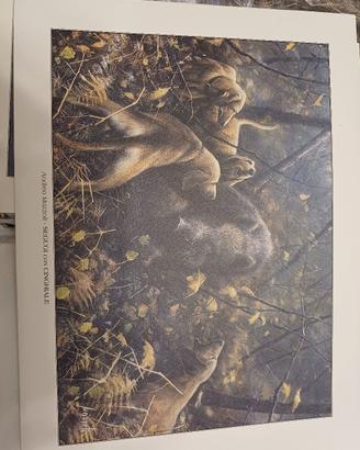 stampa artistica segugi con cinghiale
