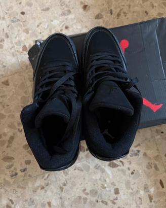 Jordan retro 3 black cat 41