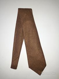 Cravatta Sartoria Città della Pieve marrone in la