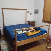 Letto matrimoniale in legno massello di betulla