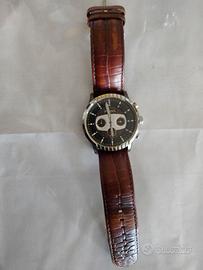 Orologio Fossil con cinturino in pelle marrone