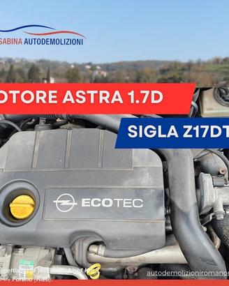 z17dth motore opel astra 1.7 d