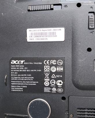 Notebook per pezzi di ricambio