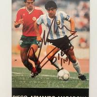 Autografo originale di Maradona