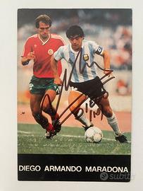 Autografo originale di Maradona