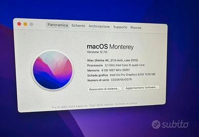 iMac 21,5” Retina 4K (Late 2015)