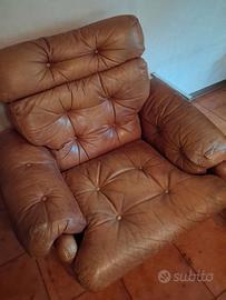 Poltrona in pelle