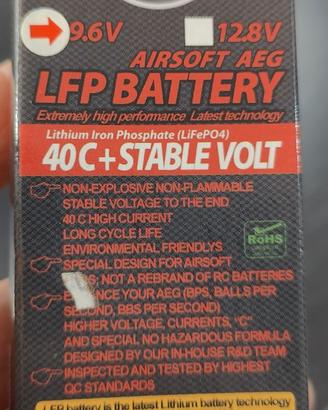 Li-Fe PO4 Batteria Madbull 1500mAh 9,6v. 40C+