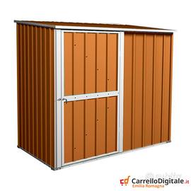 Box casetta giardino Acciaio 174x100 legno chiaro