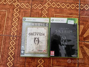 Oblivion e Skyrim Xbox360 (leggere attentamente)