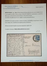 1923 60 cent. azzurro su cartolina 