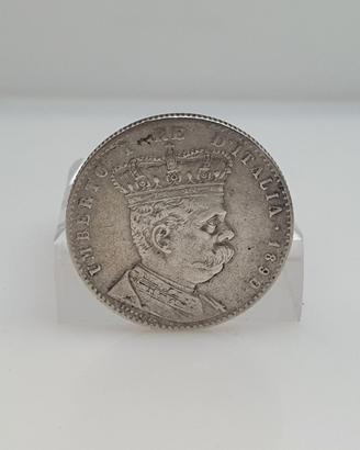 2 Lire 1890 Umberto I Argento