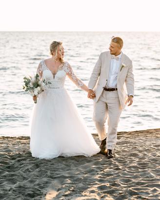 Incantevole Vestito da Sposa Atelier Sposae. tg 46