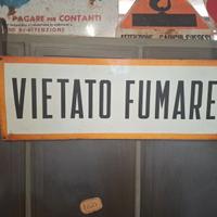 Insegna metallo vietato fumare