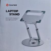 Supporto PC portatile con base girevole grigio