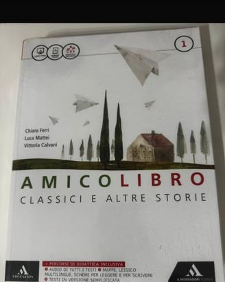 amico libro, libro d'italiano