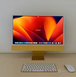 iMac 24” M1 Giallo – 16GB RAM – PREZZO TRATTABILE