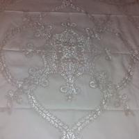 Copriletto in cantù di lino