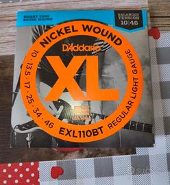 Corde chitarra elettrica D'addario in nickel 10 46