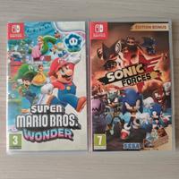 Switch
 Super Mario Bros Wonder
e Sonic 