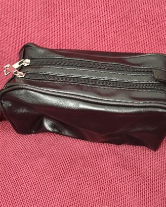Pochette uomo 2 zip tasche da Polso