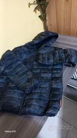 giubbotto ragazzo blu maculato 