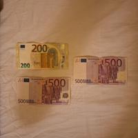 banconote 500 e 200 eur