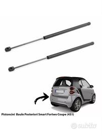2 Pistoncini A Gas Molla Bagagliaio X Smart For Tw