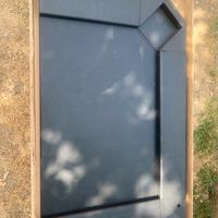 Set scrivania in nappa cashmere nero