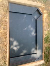 Set scrivania in nappa cashmere nero