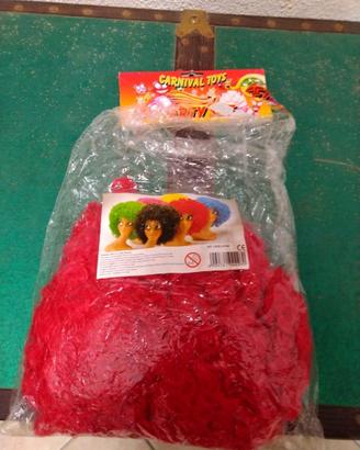 Parrucca carnevale da clown Rossa