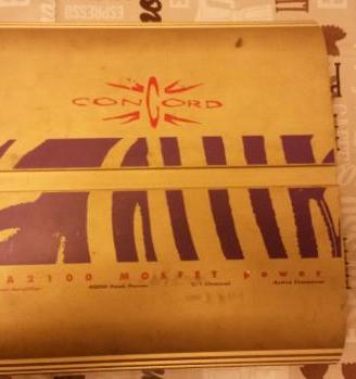 Amplificatore concord ca2100 e 2050