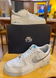 Nike AF1 Low "White Laser Blue Metallic Silver"